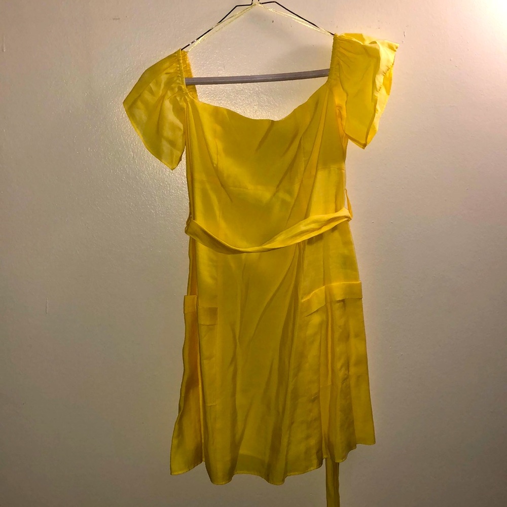 Zara yellow mini sundress